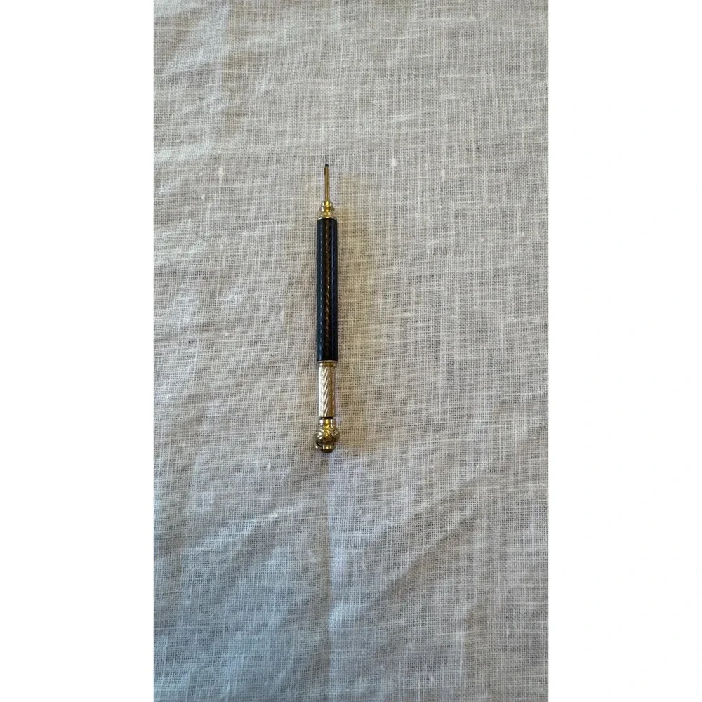 Antique 19 Century Patent March 21 Gold Filled Vulcanite Slide Dip Pen